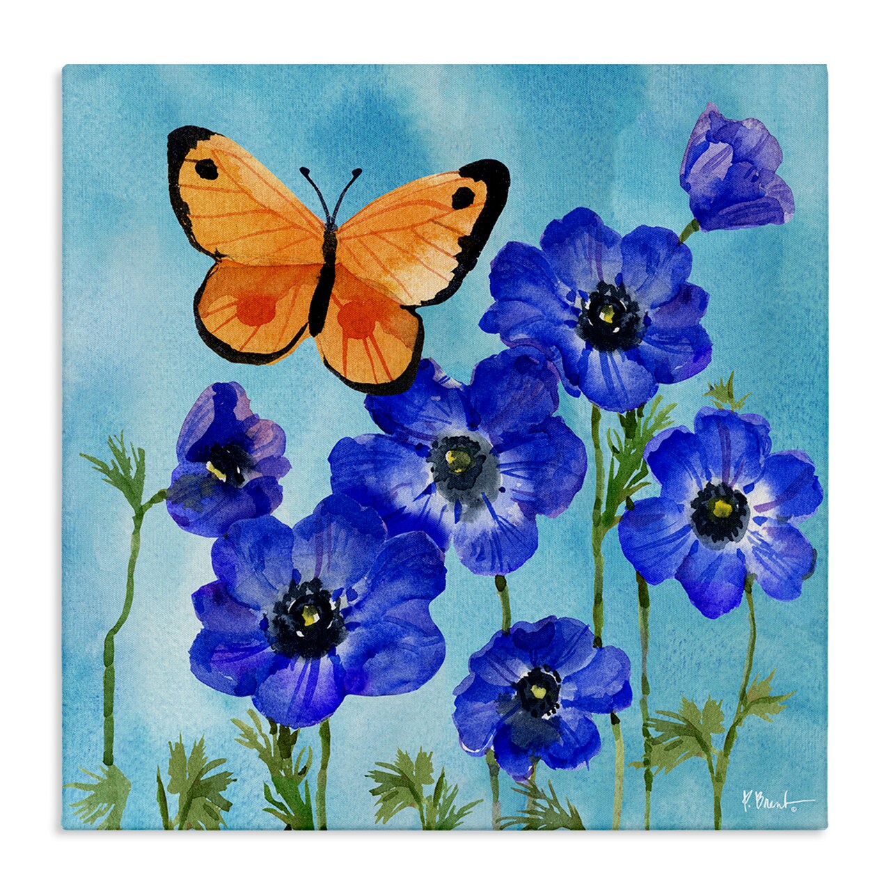 Stupell Industries Poetic Monarch Butterfly Canvas Design by Paul Brent